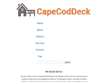 Tablet Screenshot of capecoddeck.com